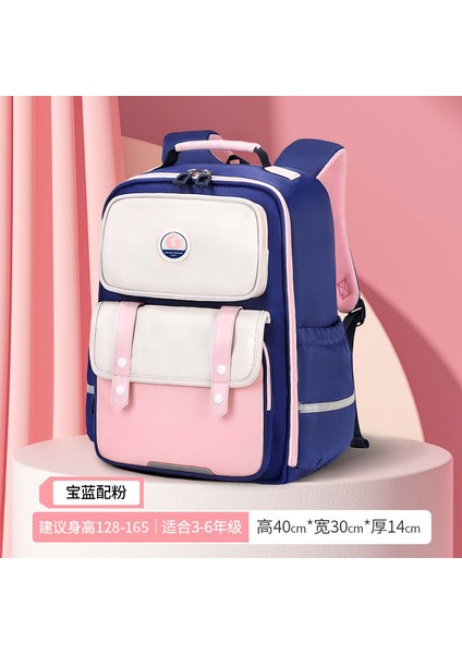 Ilkokul Öğrencilerinin Yükünü Azaltmak Için Okul Çantası 1-3-6 Sınıflar Için Geniş Açılımlı Tasarım Çocuk Okul Çantası (Yurt Dışından)