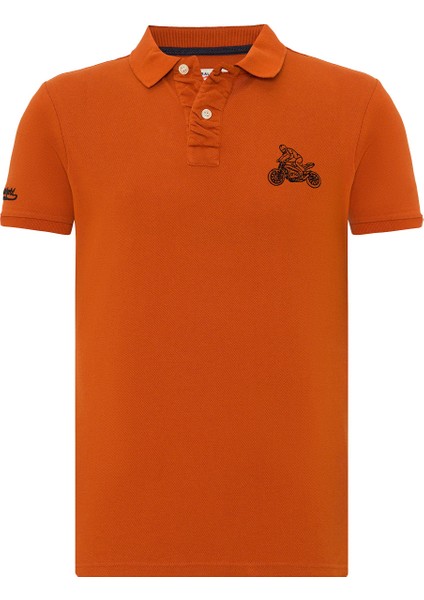 Pax Erkek Turuncu Polo Tişört