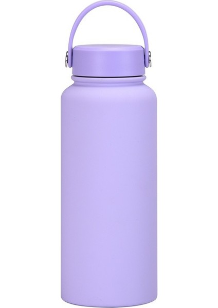 Yeni Büyük Kapasiteli 1l Spor Su Şişesi Paslanmaz Çelik Amerikan Geniş Ağızlı Yalıtım Kabı Taşınabilir Açık Su Dağı Özelleştirilmiş (Yurt Dışından)