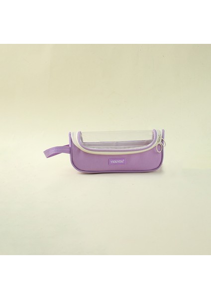 Yaratıcı Şeffaf Işıklık Kalem Çantası Ilkokul Öğrencileri Taşınabilir Büyük Kapasiteli Basit Kalem Kutusu Kız Yüksek Değerli Kırtasiye Kutusu (Yurt Dışından)