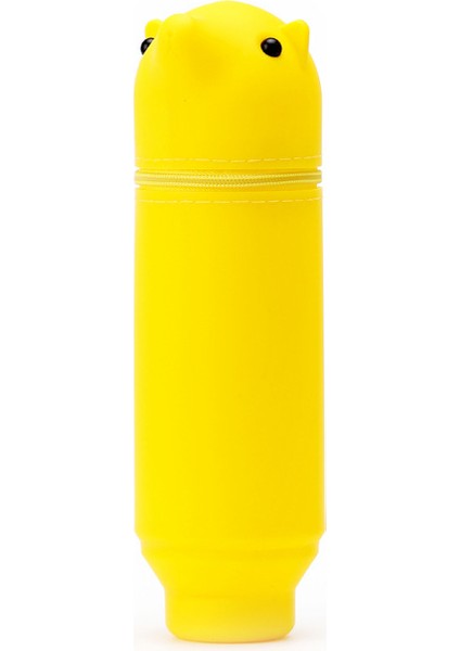 Öğrenciler Masaüstü Yaratıcı Sevimli Silikon Katlanır Kalemlik Kırtasiye Kutusu Basit Karikatür Büyük Kapasiteli Kalemlik Kalem Çantası (Yurt Dışından)