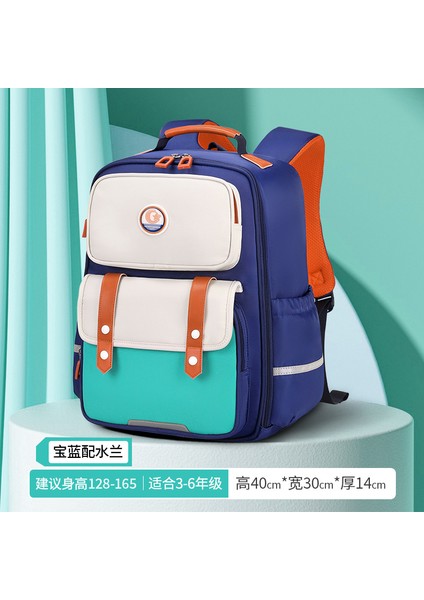 Ilkokul Öğrencilerinin Yükünü Azaltmak Için Okul Çantası 1-3-6 Sınıflar Için Geniş Açılımlı Tasarım Çocuk Okul Çantası (Yurt Dışından)