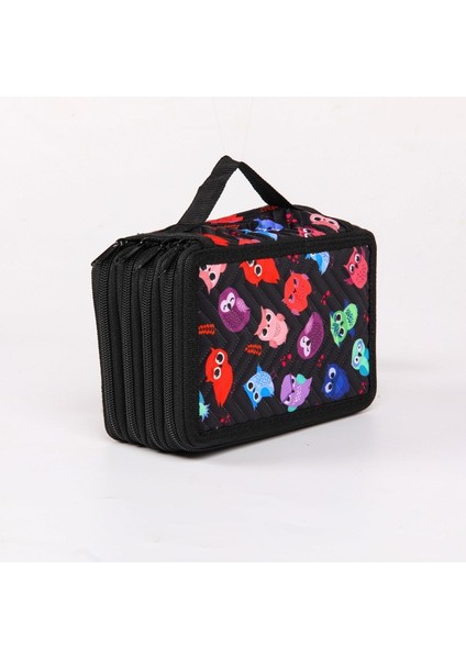 Eskiz Kalem Çantası Delik Büyük Kapasiteli Renkli Kalem Kutusu Kırtasiye Fırçaları Sanat Tırnak Sanat Saklama Çantası 72 Delik (Yurt Dışından)