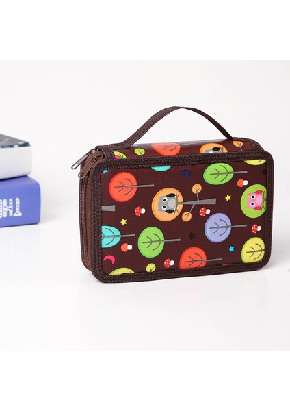 Eskiz Kalem Çantası Delik Büyük Kapasiteli Renkli Kalem Kutusu Kırtasiye Fırçaları Sanat Tırnak Sanat Saklama Çantası 72 Delik (Yurt Dışından)