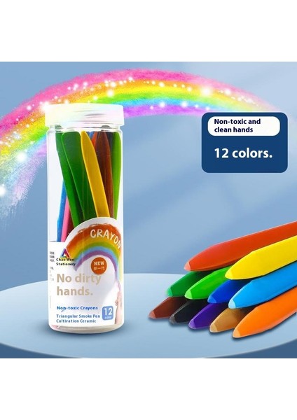 Yeni Çocuk Kirlenmeyen Eller Boya Kalemi 12 Renk 18'24'36 Renk Çocuk Grafiti Çizim Kalemleri Yıkanabilir Kova Boya Kalemi (Yurt Dışından)