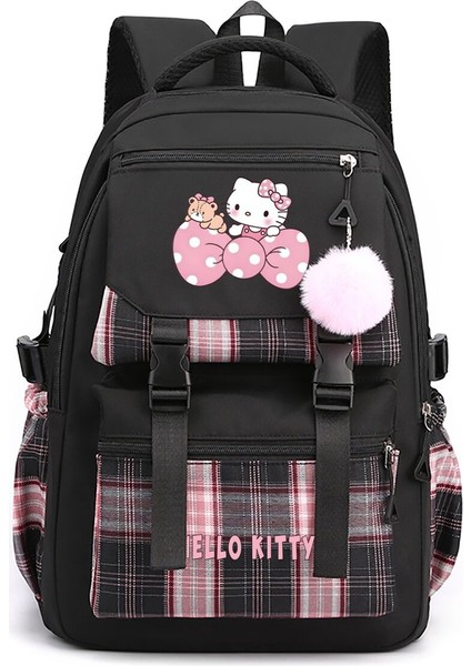 Kt Kedi Karikatür Etrafında Japon Sevimli Ilkokul Öğrencileri Ortaokul Lise Lise Büyük Kapasiteli Okul Çantası (Yurt Dışından)