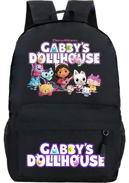 Çizgi Film Animasyonu Gaby'nin Bebek Evi Çevresel Baskı Gündelik Sırt Çantaları (Yurt Dışından)