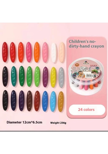 Çocuk Kirli Olmayan Eller Plastik Boya Kalemi Anaokulu Çizim Fıstık Boya Kalemi Boyama Grafiti Yağlı Boya Sopa Öğrenci Kırtasiye (Yurt Dışından)