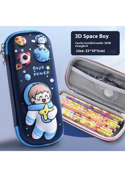 25 Yeni 3D Çift Katmanlı Kalem Kutusu Ilkokul Öğrencileri Büyük Kapasiteli Erkek ve Kadın Çocuk Kırtasiye Çantası Kalem Kutusu Kırtasiye Kutusu Depolama (Yurt Dışından)