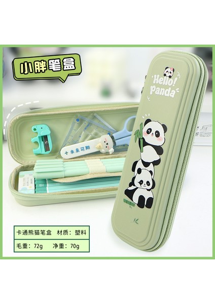 Panda Kalem Çantası Ins Tarzı Niş Küçük Öğrenciler Kırtasiye Kutusu Büyük Kapasiteli Kızlar Yüksek Değerli Kalem Kutusu (Yurt Dışından)
