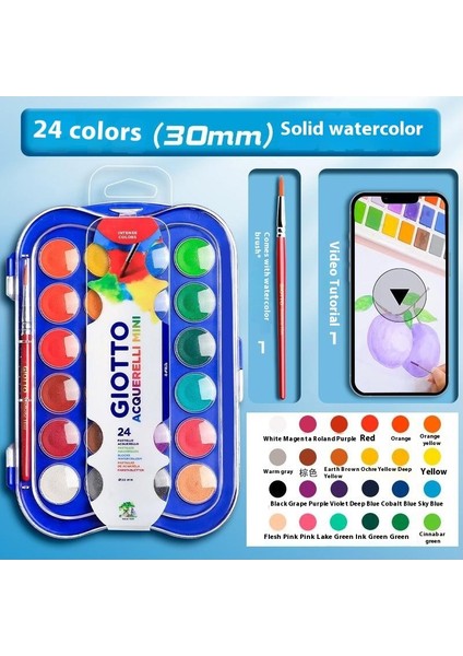 Pigment Suluboya Seti Opak Sanat Için Tam Takım Araçlar 36 (Yurt Dışından)