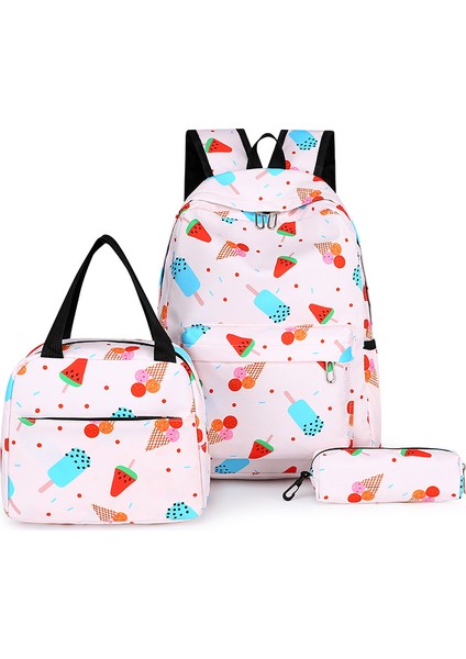 Üç Parçalı 3'ü 1 Arada Omuz Okul Çantası Öğle Yemeği Kutusu Kalem Çantası Okul Çantası (Yurt Dışından)