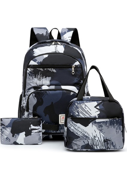 Üç Parçalı 3'ü 1 Arada Omuz Okul Çantası Öğle Yemeği Kutusu Kalem Çantası Okul Çantası (Yurt Dışından)