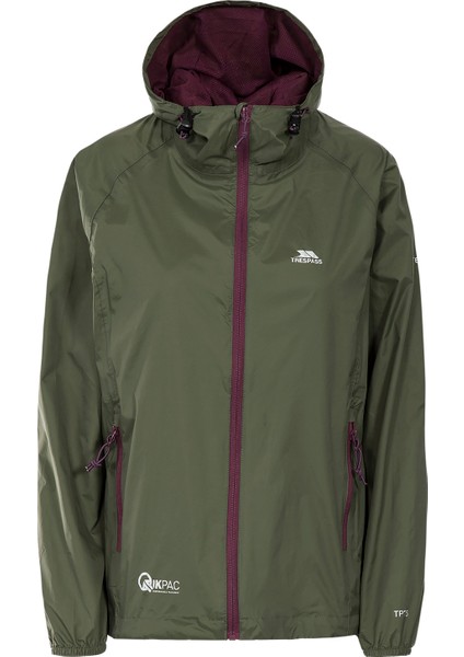 Qikpac Kadın Yeşil Yağmurluk