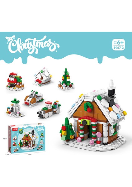 Noel Serisi Puzzle Montaj Uyumlu Yapı Taşları Küçük Parçacıklar Çocuk Oyuncakları (Yurt Dışından)