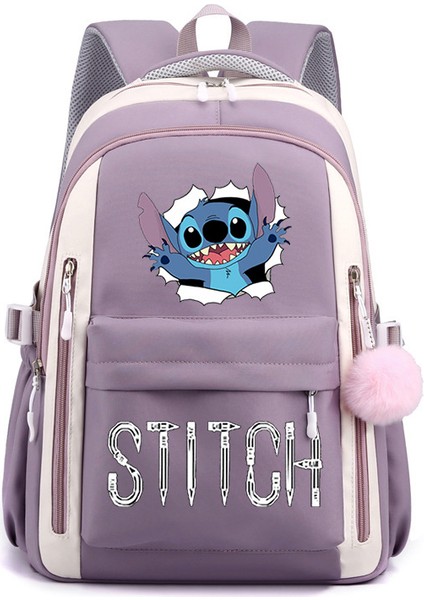 Yeni Yıldız Bebek Karikatür Baskı Rahat Omuz Çantası Ortaokul Lise Öğrencileri Büyük Kapasiteli Sırt Çantaları (Yurt Dışından)