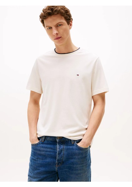 Th MW0MW39368 Cotton Modal Tee Erkek Tshirt