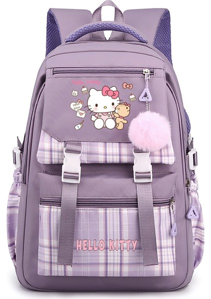 Kt Kedi Karikatür Etrafında Japon Sevimli Ilkokul Öğrencileri Ortaokul Lise Lise Büyük Kapasiteli Okul Çantası (Yurt Dışından)