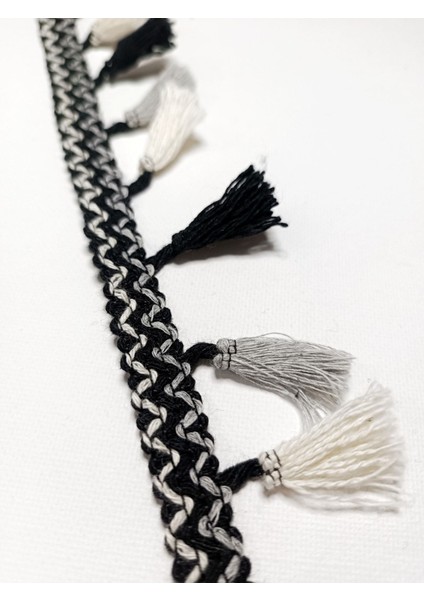 Siyah Ekru Gri Püskül Saçak fiyatları