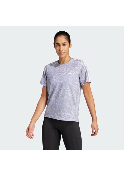Performance JD7758 Own the Run CLIMACOOL 3-Stripes Tişört