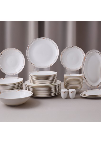 Crystal Provence Gold 56 Parça 12 Kişilik Yemek Takımı indirimleri