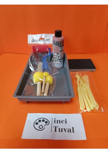 Mobilya Set Ahşap Boyama Selfy Decor Elizya 240CC Boya Kendinden Vernik Ponpon Çift Rulo