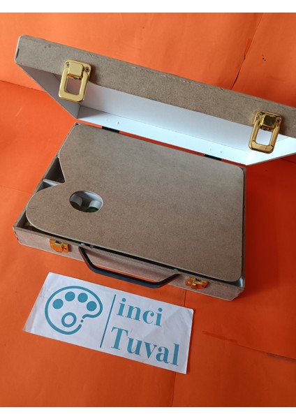 Georgian Full Box Yağlı Boya Ahşap Çantalı Set Taşıma Fırça Spatula Terebentin Yağ Paletli Boya Kabı fırsatları