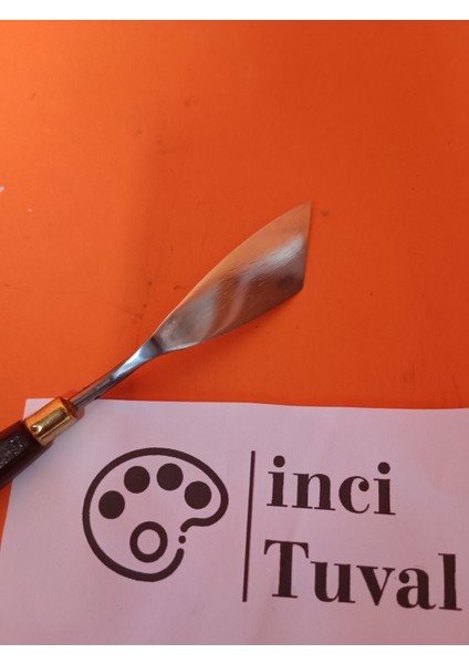 Özel Yan Kesik Spatula Paslanmaz Metal Ahşap Saplı fırsatları