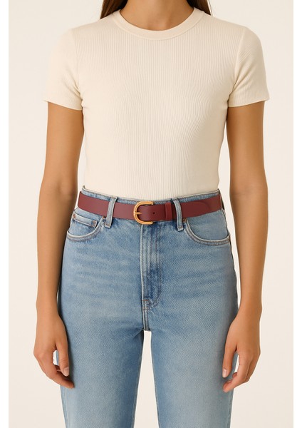 Kadın Altın Renk D Tokalı Tokalı Kemer fırsatları