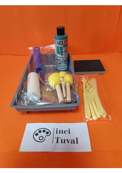 Mobilya Set Ahşap Boyama Selfy Decor Mikanos 240CC Boya Kendinden Vernik Ponpon Rulo Spatula