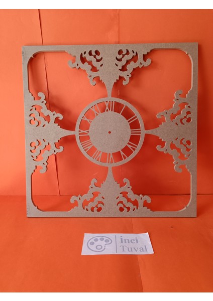 Cnc Kesim Duvar Saati Büyük Mekanizmalı Hobi Boyanabilir Dekoratif Desen Yuvarlak Daire fiyatları