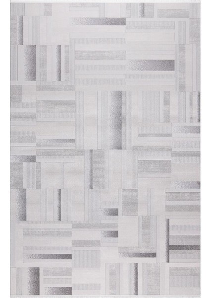 Keops D169B Krem Gri Akrilik Salon Oturma Yatak Odası Halısı