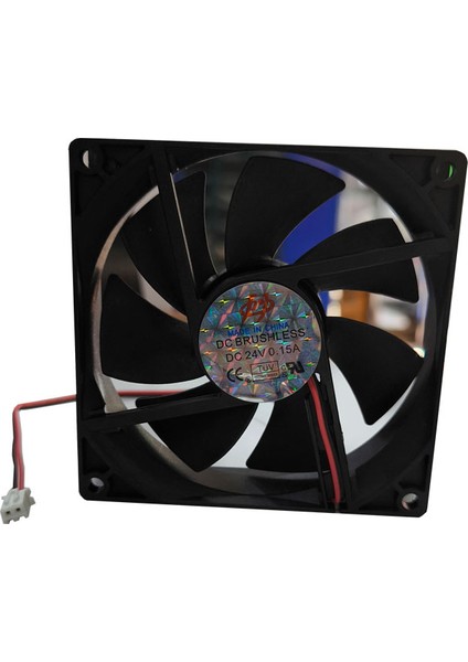 9cm 24V 2 Pinli Kasa Fanı 9cm x 9cm x 2.5cm 2 Pimli Dc 24VOLT Fan fiyatları
