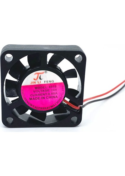 4cm 24V 2 Pinli Fan 4cm x 4cm x 1cm 2 Pimli Dc 24VOLT Fan modelleri