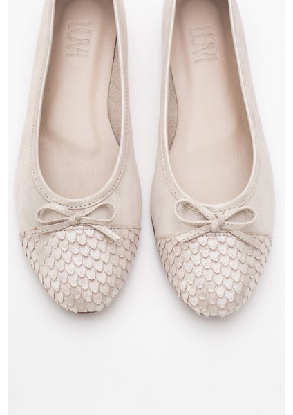 02 Bej Simli Hakiki Deri Kadın Babet Ayakkabı fiyatları