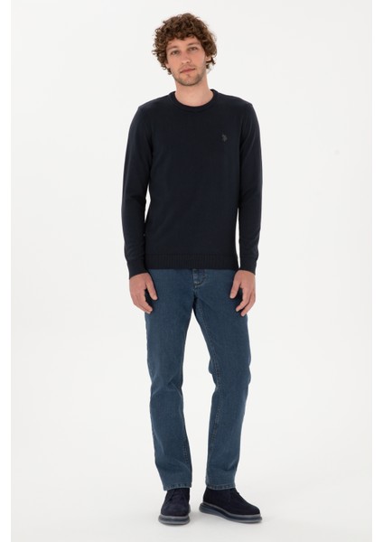 Erkek Lacivert Kazak /triko 50313713-VR033 fırsatları