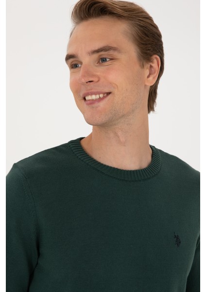 Erkek Koyu Yeşil Kazak /triko 50313713-VR079 fiyatları