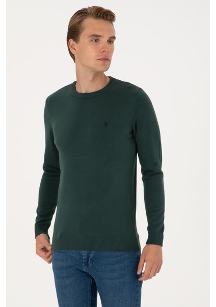 Erkek Koyu Yeşil Kazak /triko 50313713-VR079 modelleri