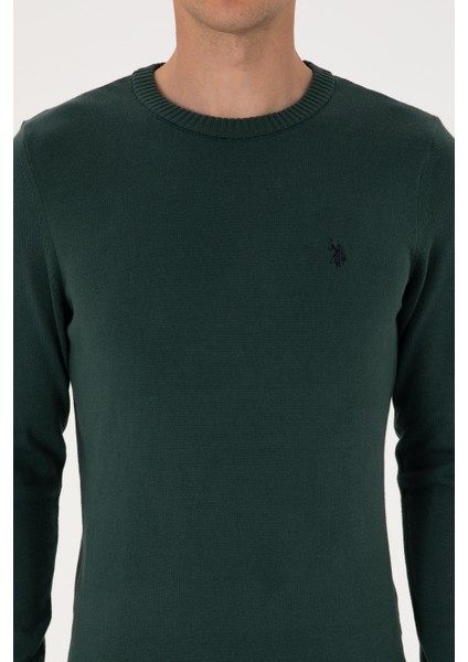 Erkek Koyu Yeşil Kazak /triko 50313713-VR079