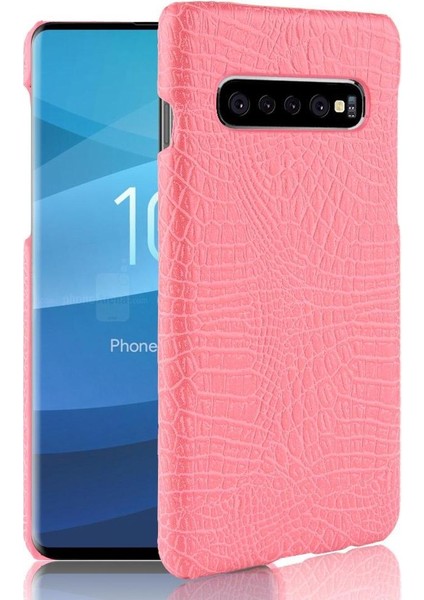 Samsung Galaxy S10 Artı Klasik Timsah Moda Için Şık Klasik Kılıf (Yurt Dışından)