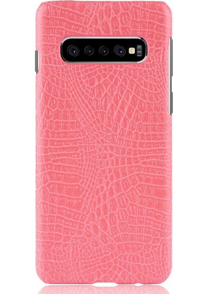 Samsung Galaxy S10 Artı Klasik Timsah Moda Için Şık Klasik Kılıf (Yurt Dışından) fırsatları