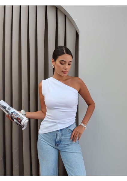 Tek Omuz Asimetrik Bluz fiyatları
