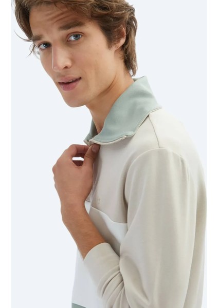 Bej Dik Yaka Sweatshırt fiyatları