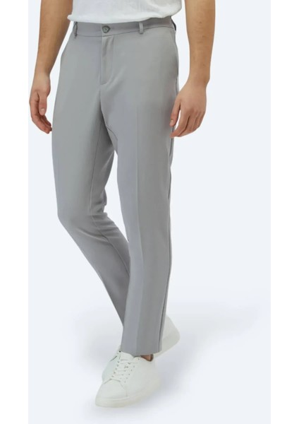 Gri Dokuma Jogging Fit Casual Pantolon fiyatları