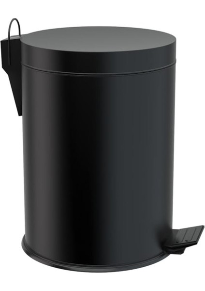 Pedallı Siyah Çöp Kovası