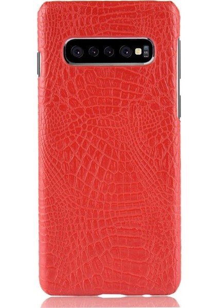 Samsung Galaxy S10 Artı Klasik Timsah Moda Için Şık Klasik Kılıf (Yurt Dışından) modelleri