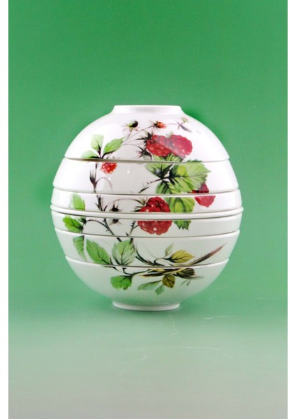 Red Puzzle 7 Parça Porselen Tabak & Kase Seti modelleri