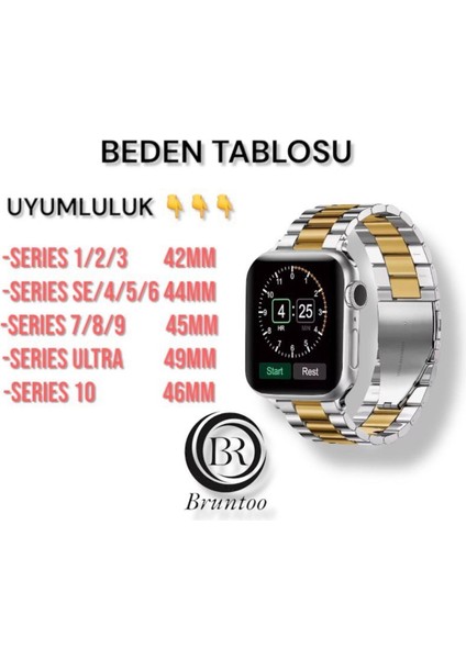 Apple Watch Paslanmaz Çelik Kayış Ultra 10/9/8/7/6/5/4/se/3/2/1 49MM-46MM-45MM-44MM-42MM Kordon . fiyatları
