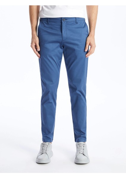 Lcwaıkıkı Classic Indigo Dar Kalıp Gabardin Erkek Chino Pantolon modelleri