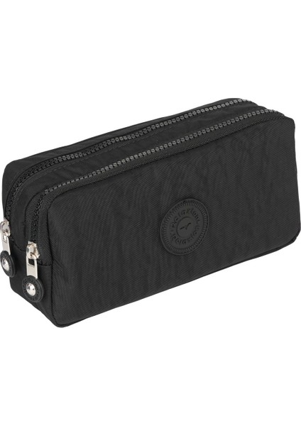 RLX-124 Iki Gözlü Klinkır Kumaş Kalemlik Okul Üniversite Çanta